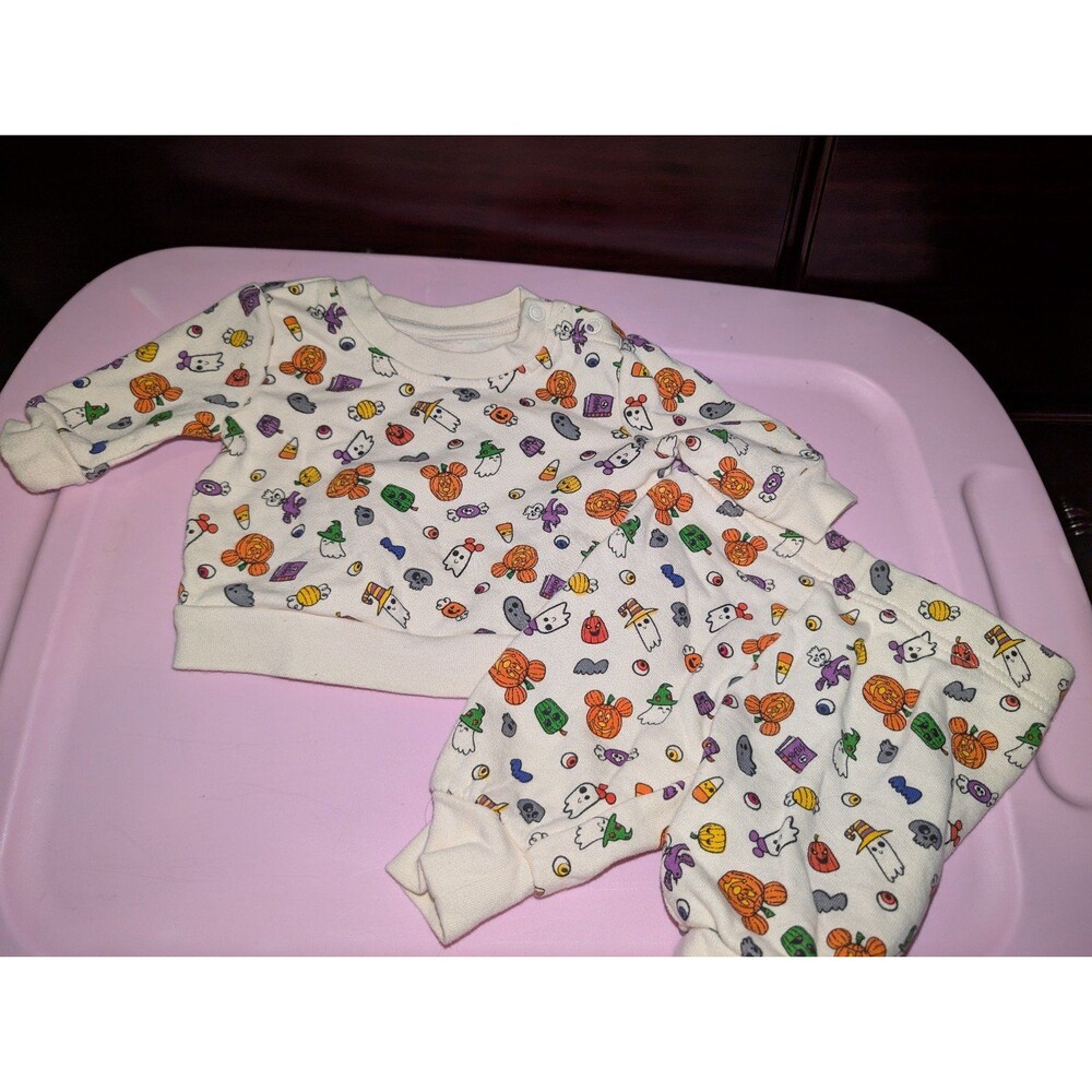 Disney Baby Halloween Treats Jogger Set 0-3 months